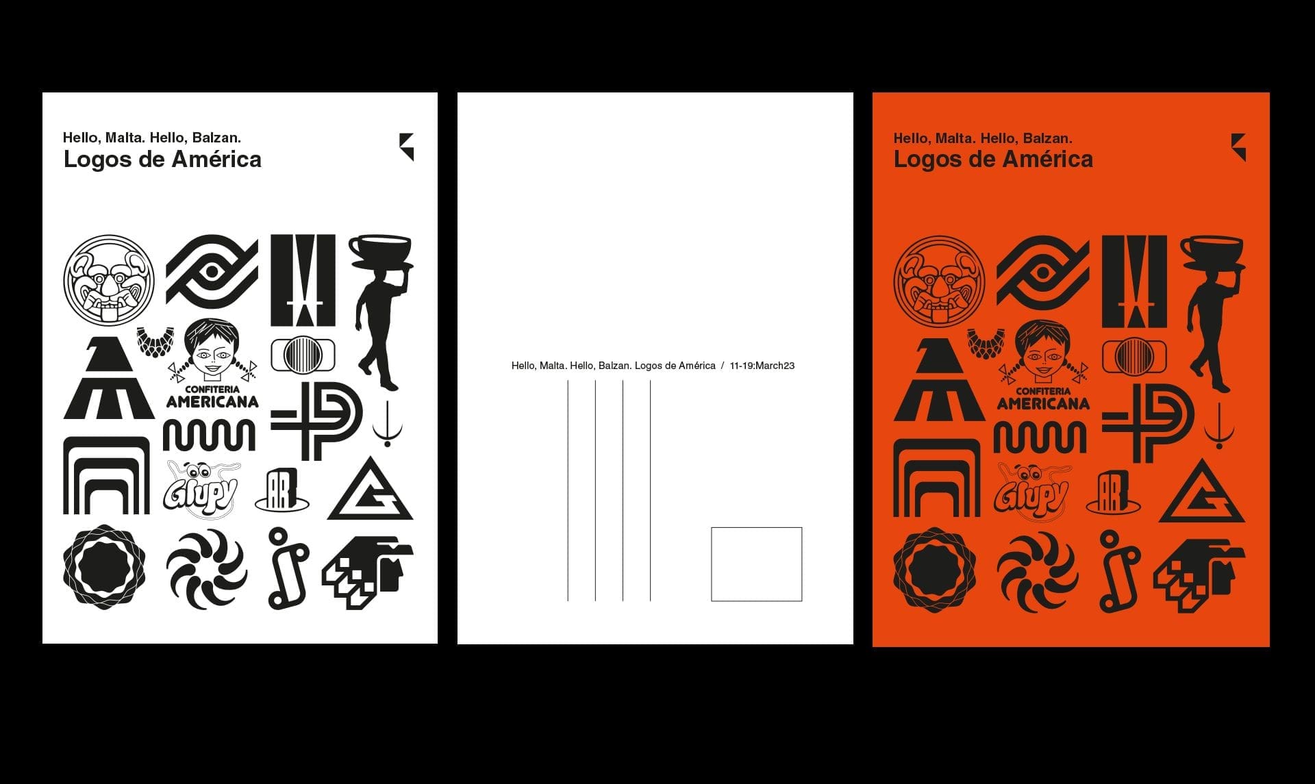Logos de América Exhibition Postcards 2023 - Malta